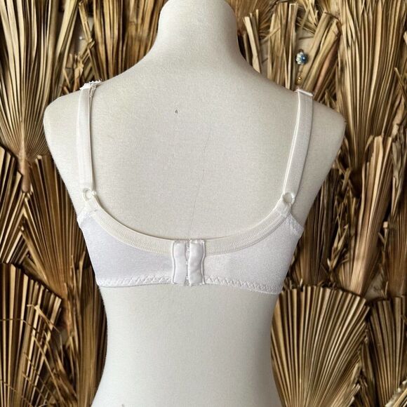 Vintage White Lace Bra 34C Playtex‎ Secrets 1980's - Picture 3 of 4